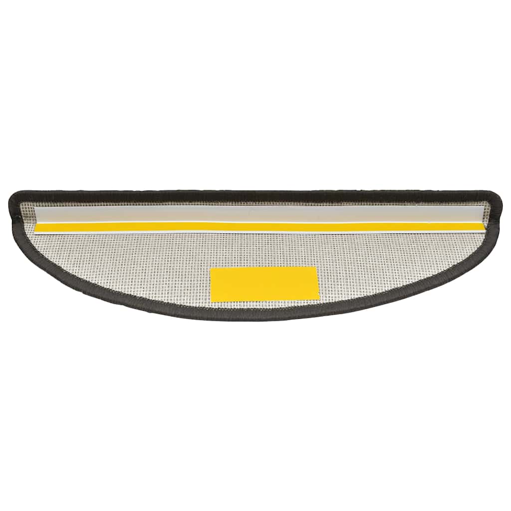 Prostirke za stepenice 20 kom 56x17x3 cm tamno sive poluokrugle