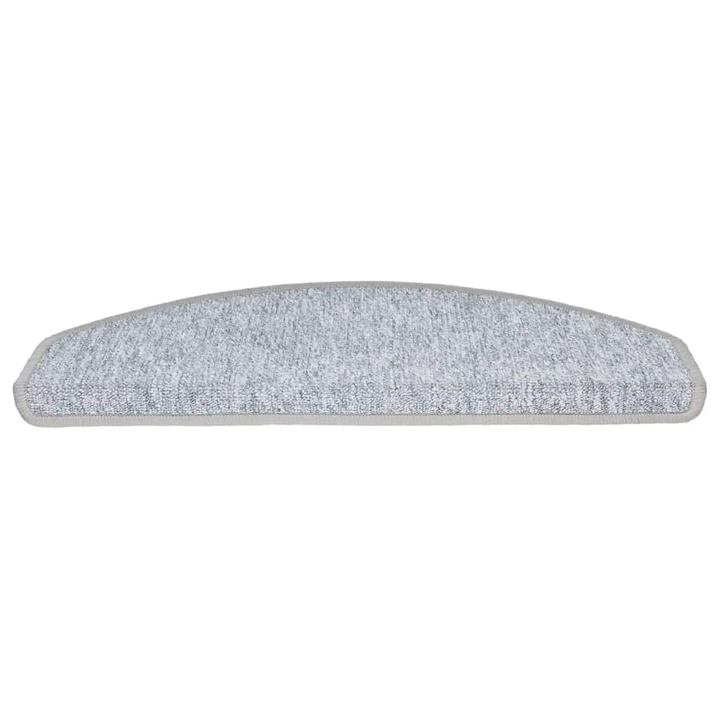 Prostirke za stepenice 20 kom 65x24x4 cm svijetlo sive poluokrugle velike