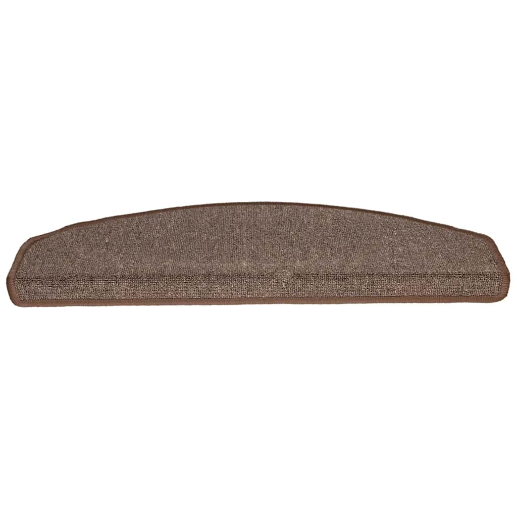 Prostirke za stepenice 20 kom 65x24x4 cm boje kave, poluokrugle, velike