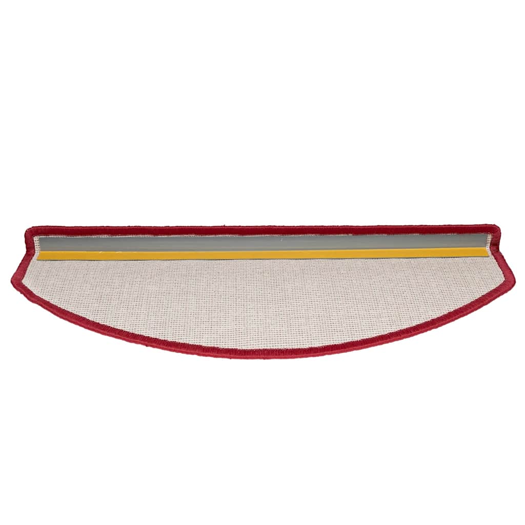 Prostirke za stepenice 20 kom 65x24x4 cm crvene poluokrugle velike