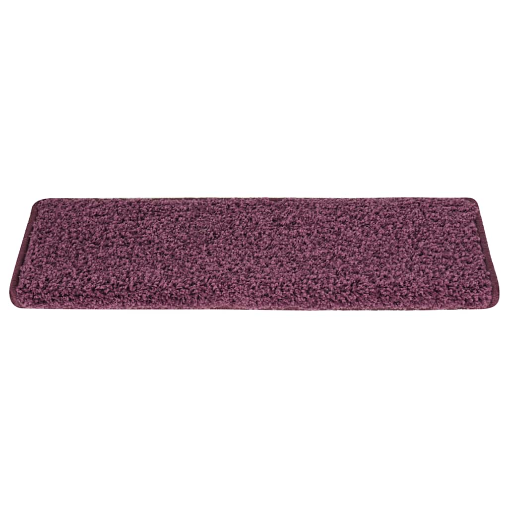 Prostirke za stepenice 30 kom 65x21x4 cm tamnoljubičaste pravokutne rubove