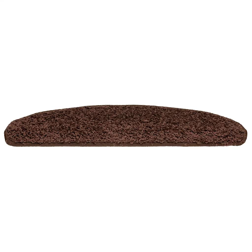 Prostirke za stepenice 20 kom 65x21x4 cm Smeđe poluokrugle velike