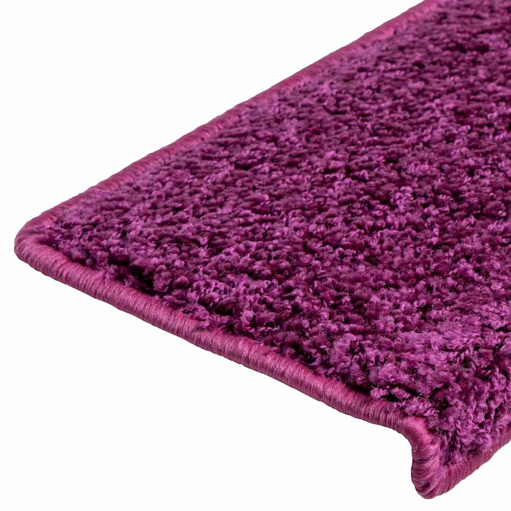 Prostirke za stepenice 20 kom 65x21x4 cm ljubičaste pravokutne rubove