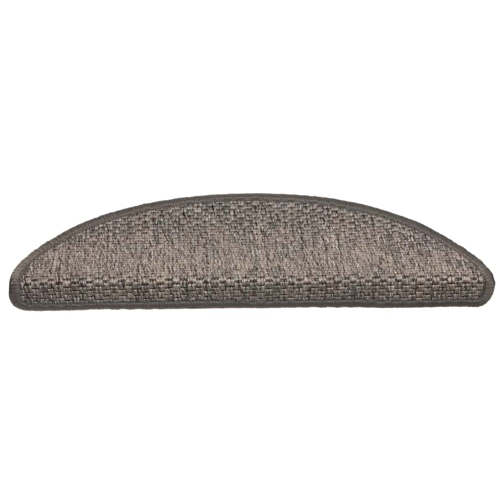 Samoljepljivi otirači za stepenice 30 kom 56x17x3 cm sivi/bež