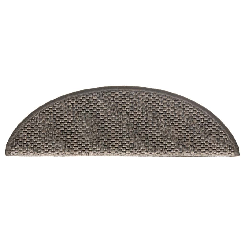 Samoljepljivi otirači za stepenice 30 kom 56x17x3 cm sivi/bež
