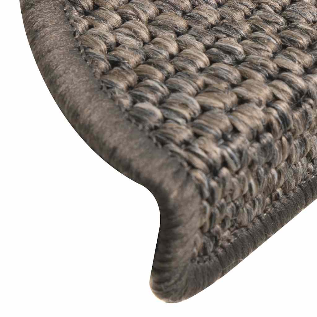Samoljepljivi otirači za stepenice 30 kom 56x17x3 cm sivi/bež