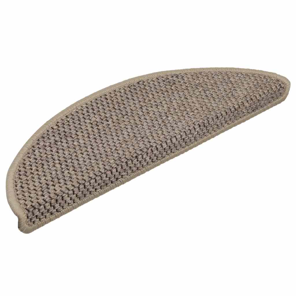 Samoljepljivi otirači za stepenice 30 kom 56x17x3 cm tamnobež