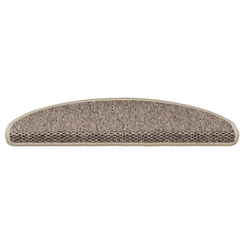 Samoljepljivi otirači za stepenice 30 kom 65x21x4 cm tamnobež
