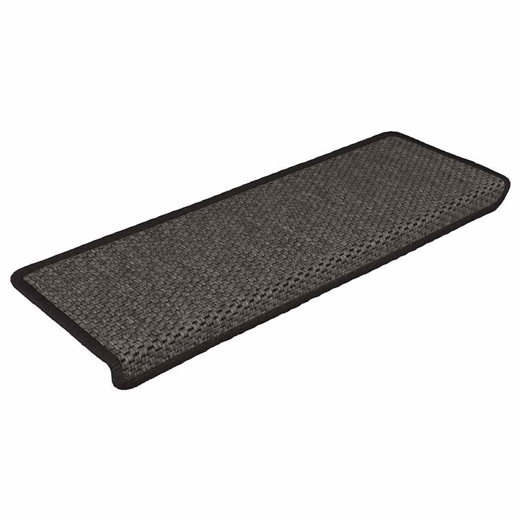 Samoljepljivi otirači za stepenice 30 kom 65x21x4 cm antracit