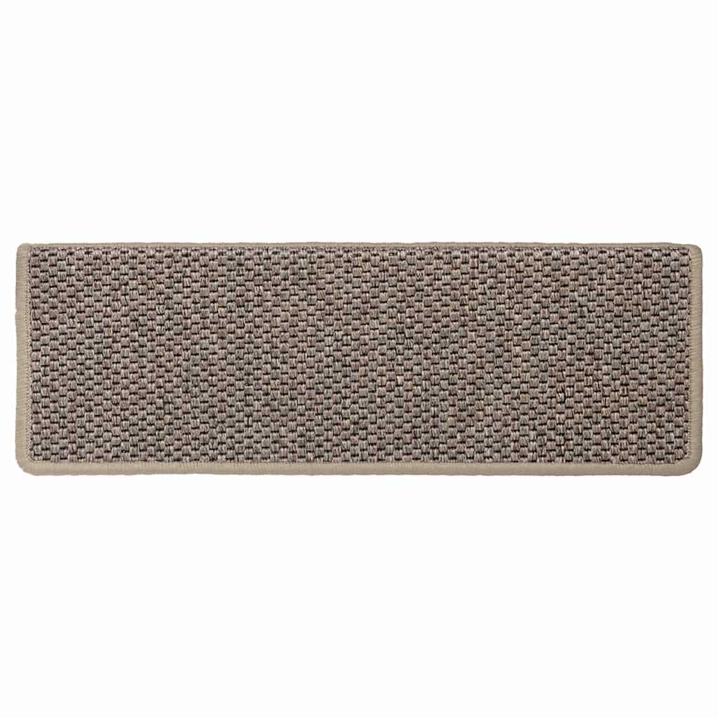 Samoljepljivi otirači za stepenice 30 kom 65x21x4 cm tamnobež