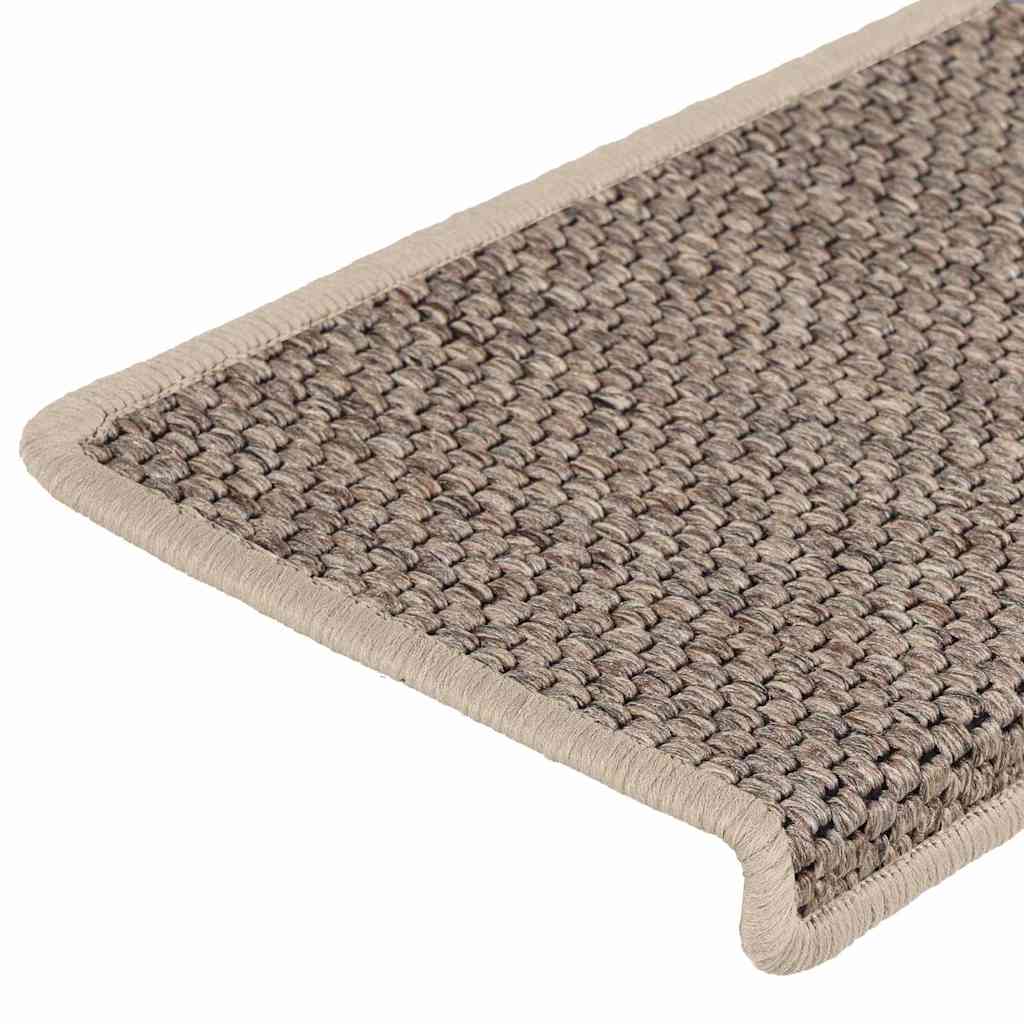 Samoljepljivi otirači za stepenice 30 kom 65x21x4 cm tamnobež