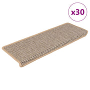 Samoljepljivi otirači za stepenice 30 kom 65x21x4 cm svjetlobež