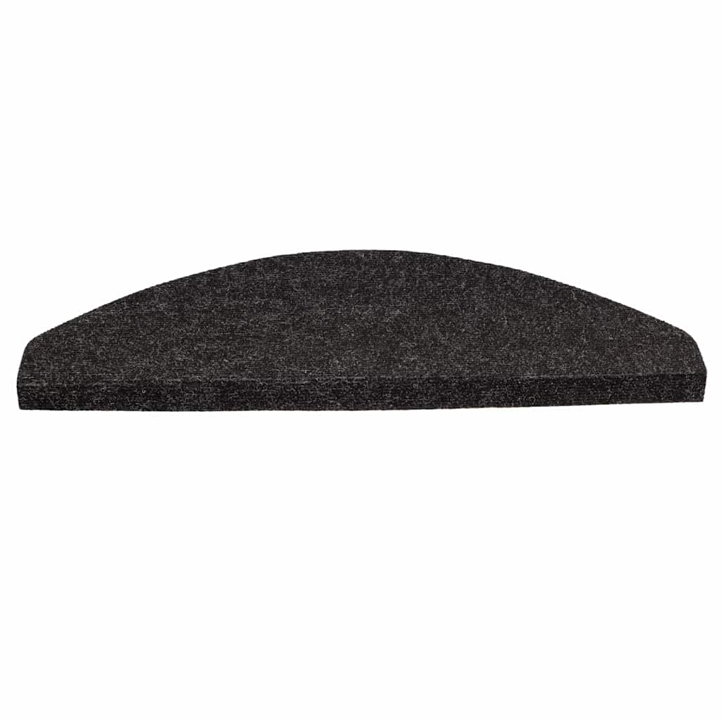 Samoljepljivi otirači za stepenice 20 kom crni 56 x 17 x 3 cm