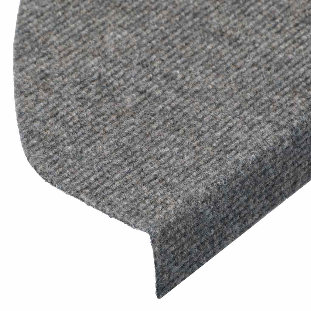 Samoljepljivi otirači za stepenice 20 kom sivi 65x22,5x3,5 cm