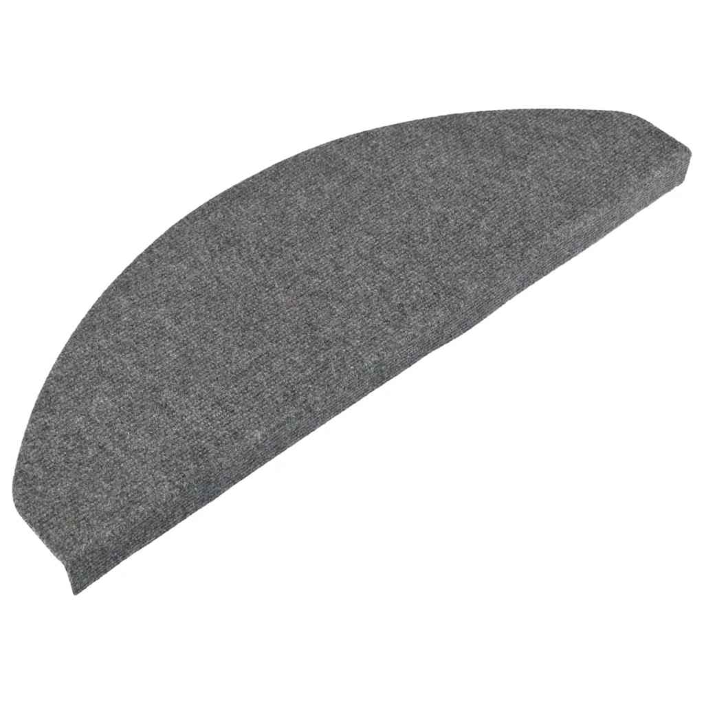 Samoljepljivi otirači za stepenice 30 kom sivi 65x22,5x3,5 cm