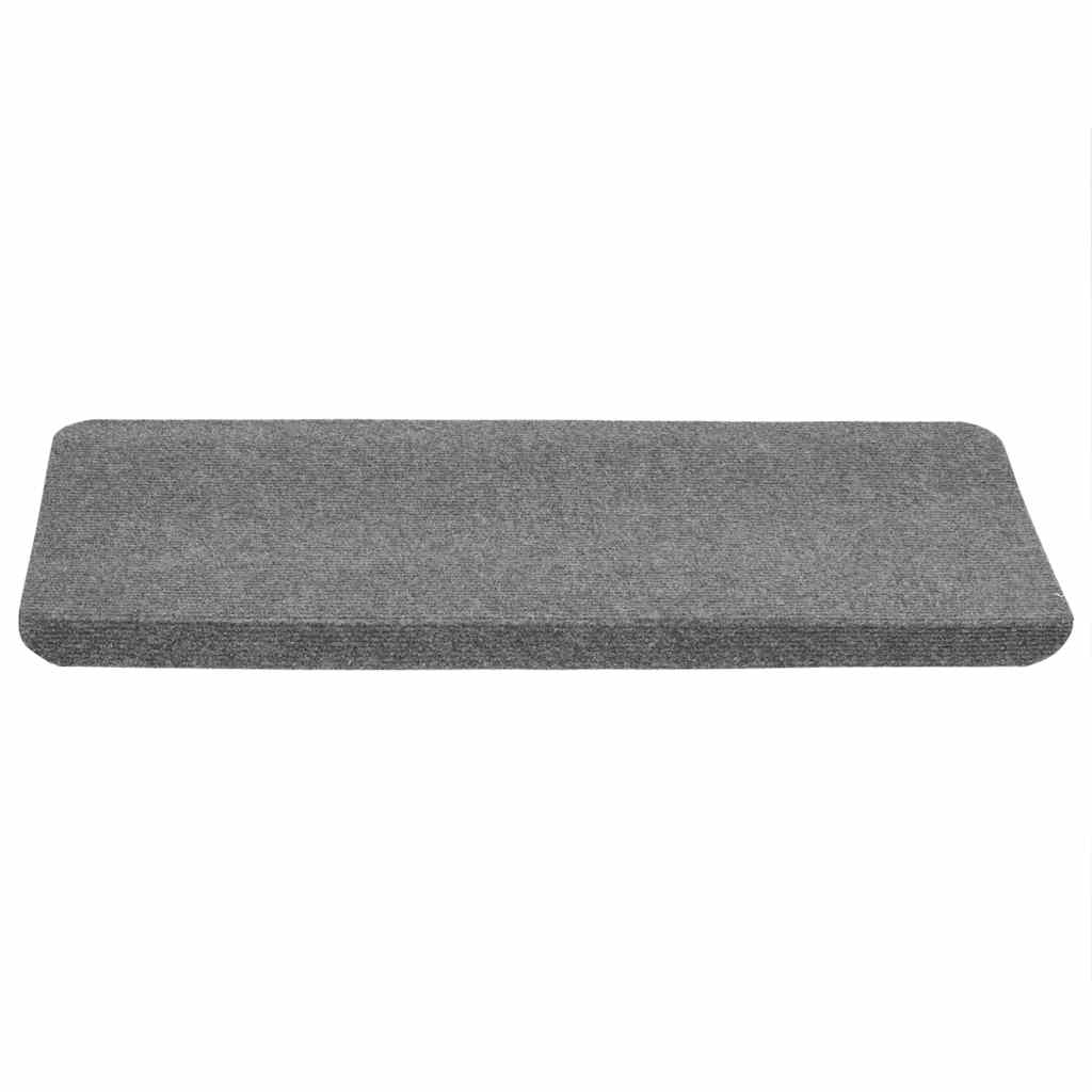 Samoljepljivi otirači za stepenice 30 kom sivi 65x24,5x3,5 cm