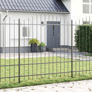Vrtna Ograda 2 pcs Siva 170 x 215 cm Čelik s prahom premazan