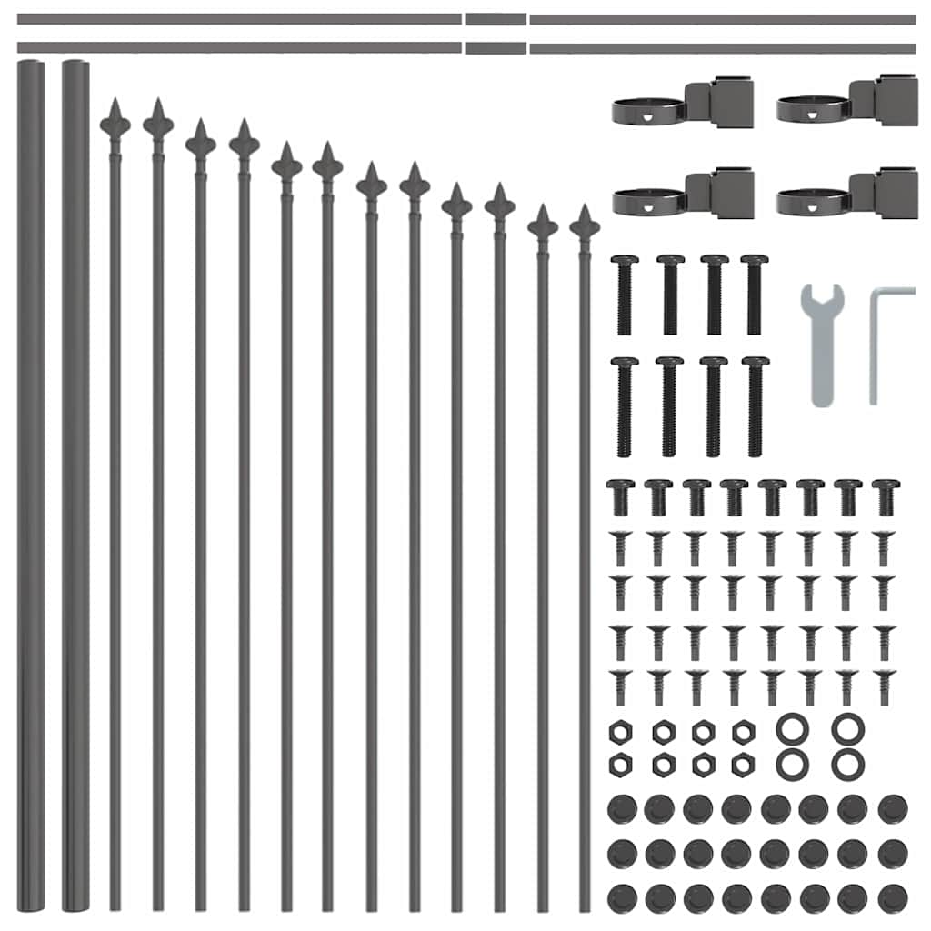 Vrtna Ograda Woerden 4 pcs Siva