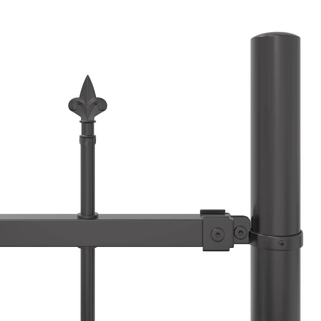 Vrtna Ograda 7 pcs Siva 170 x 215 cm Čelik s prahom premazan