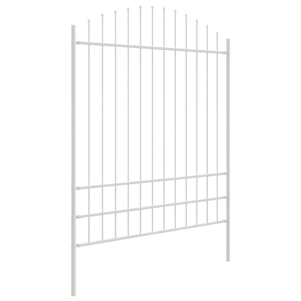 Vrtna Ograda 6 pcs Bijelo 170 x 225 cm Čelik s prahom premazan