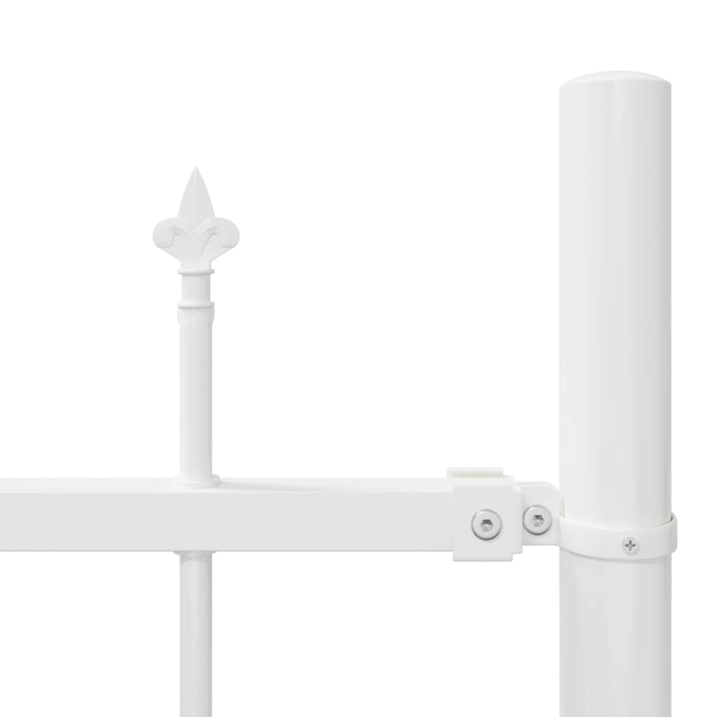 Vrtna Ograda 8 pcs Bijelo 170 x 225 cm Čelik s prahom premazan
