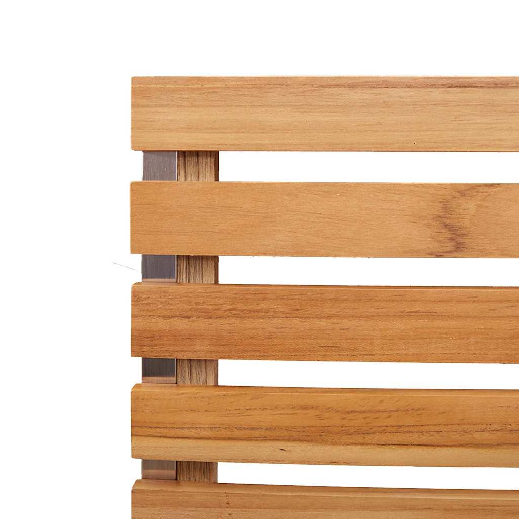Vrtni set za objed 5 pcs Smeđa Čvrsto teak drvo