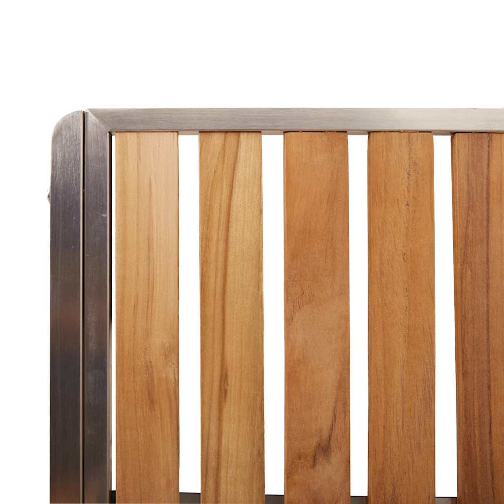 Vanjski set za objedovanje 7 pcs Smeđa Čvrsto teak drvo
