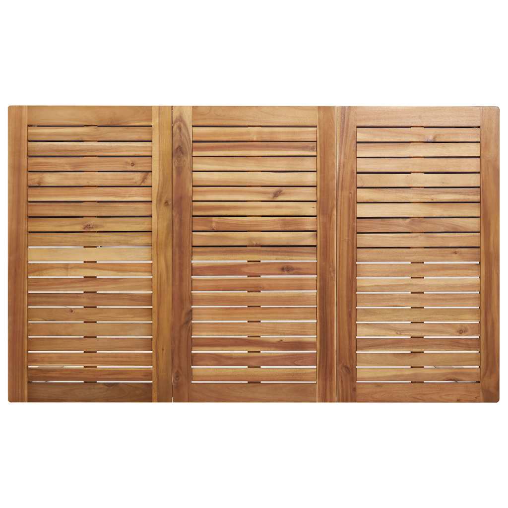Vrtni set za objed 7 pcs Smeđa Čvrsto drvo akacije