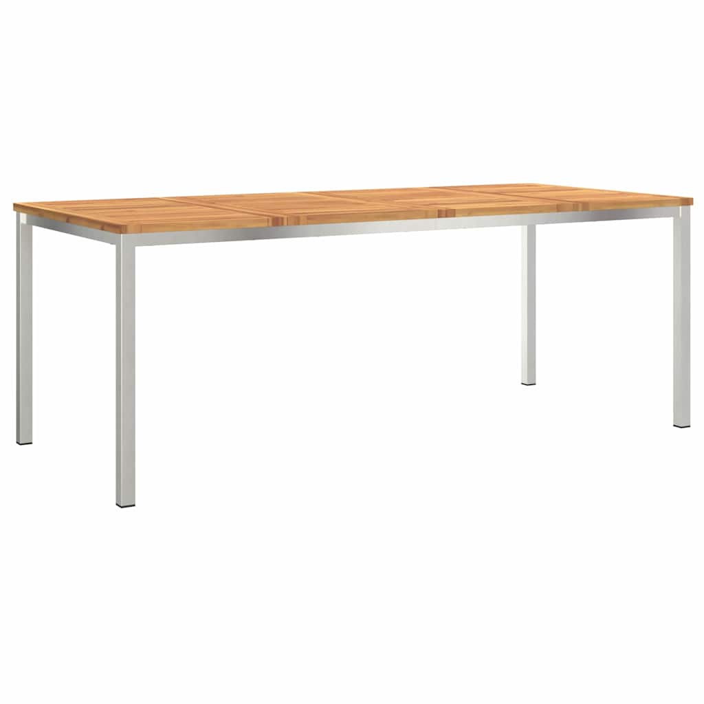 Vrtni set za objed 7 pcs Smeđa Čvrsto drvo akacije