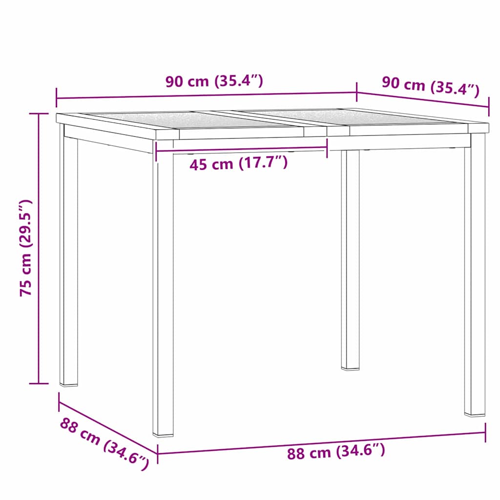 Vrtni set za objed 5 pcs