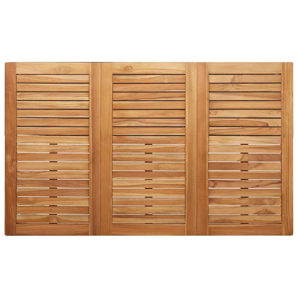 Vrtni set za objed 7 pcs Smeđa Čvrsto teak drvo