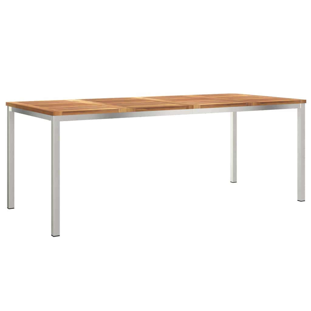 Vrtni set za objed 7 pcs Smeđa Čvrsto teak drvo