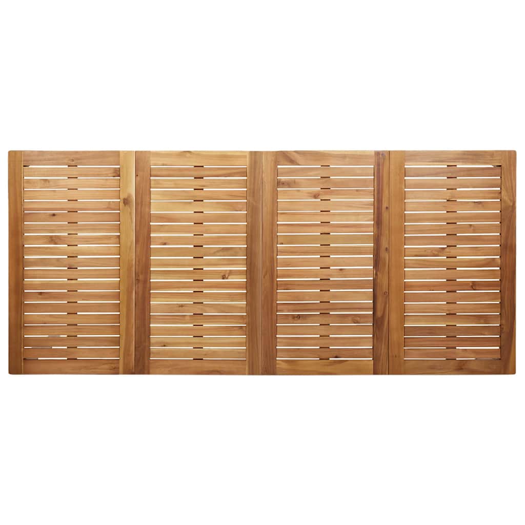 Vrtni set za objed 7 pcs Smeđa Čvrsto teak drvo