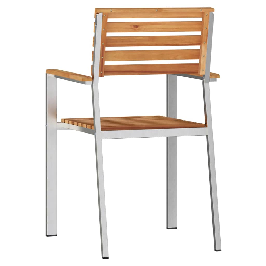 Vrtna stolica 6 pcs Prirodna nafta Čvrsto teak drvo