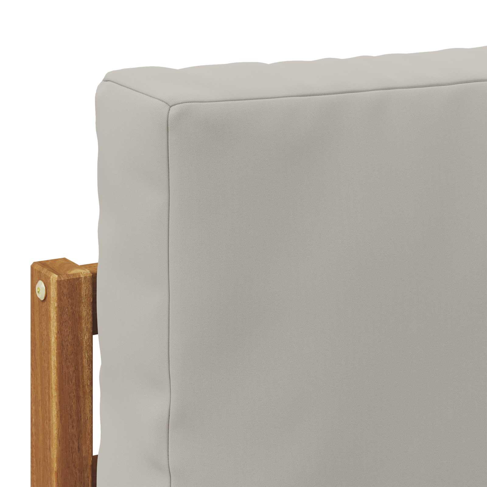 Set vanjskih sofa s jastukom 3 pcs Prirodna i svijetlo siva