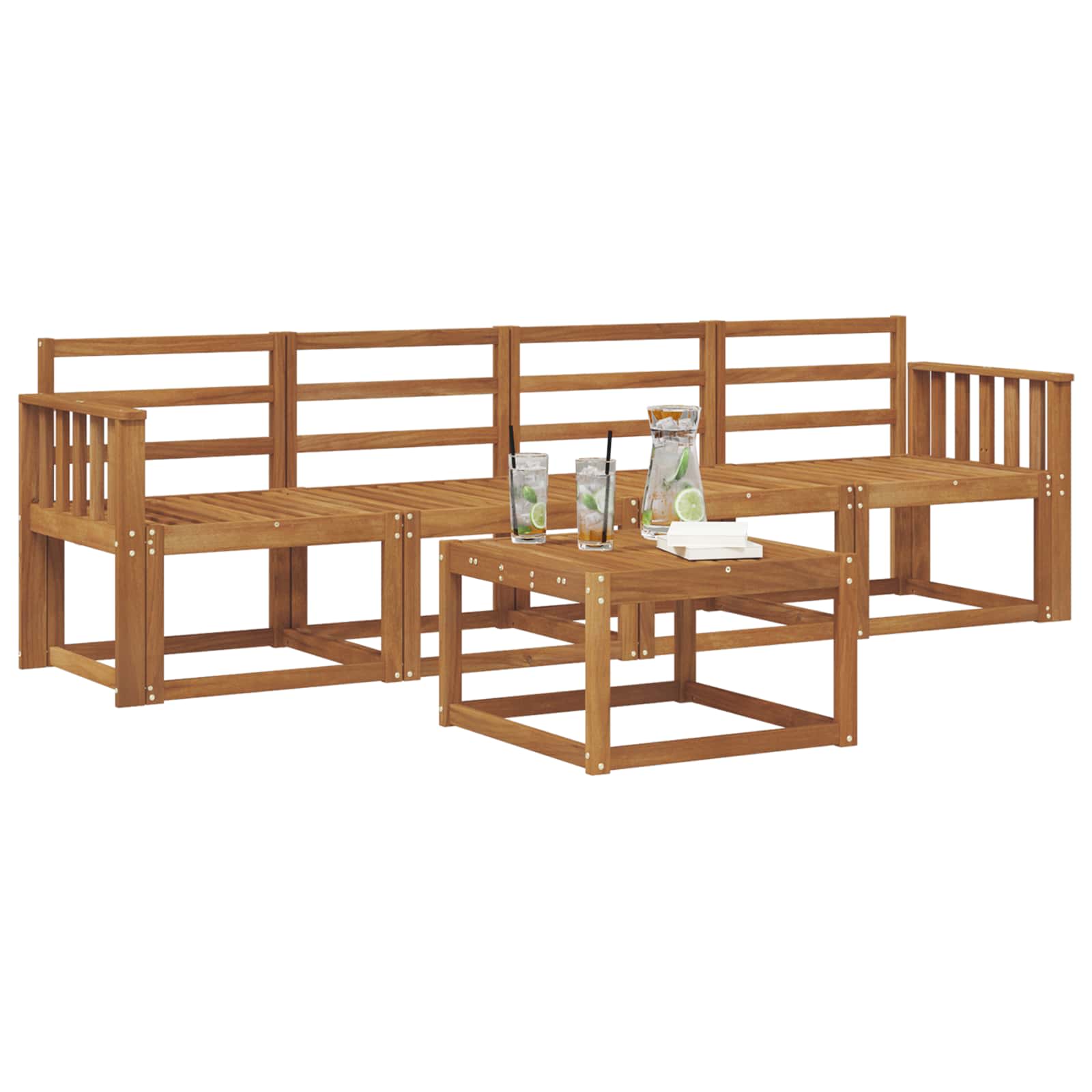 Set vanjskih sofa 5 pcs Prirodna