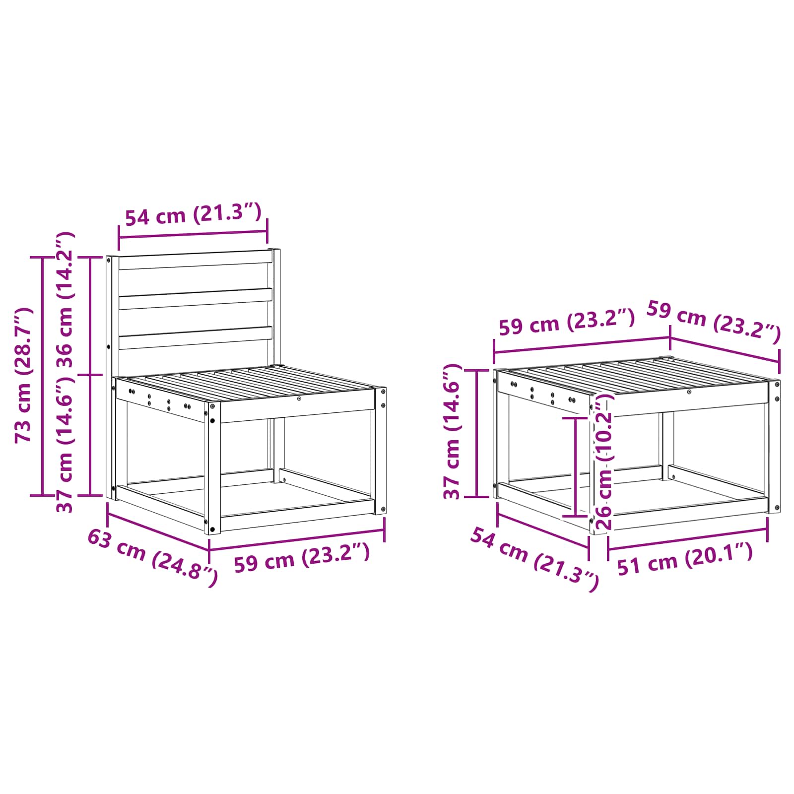 Set vanjskih sofa 5 pcs Prirodna Čvrsto drvo akacije