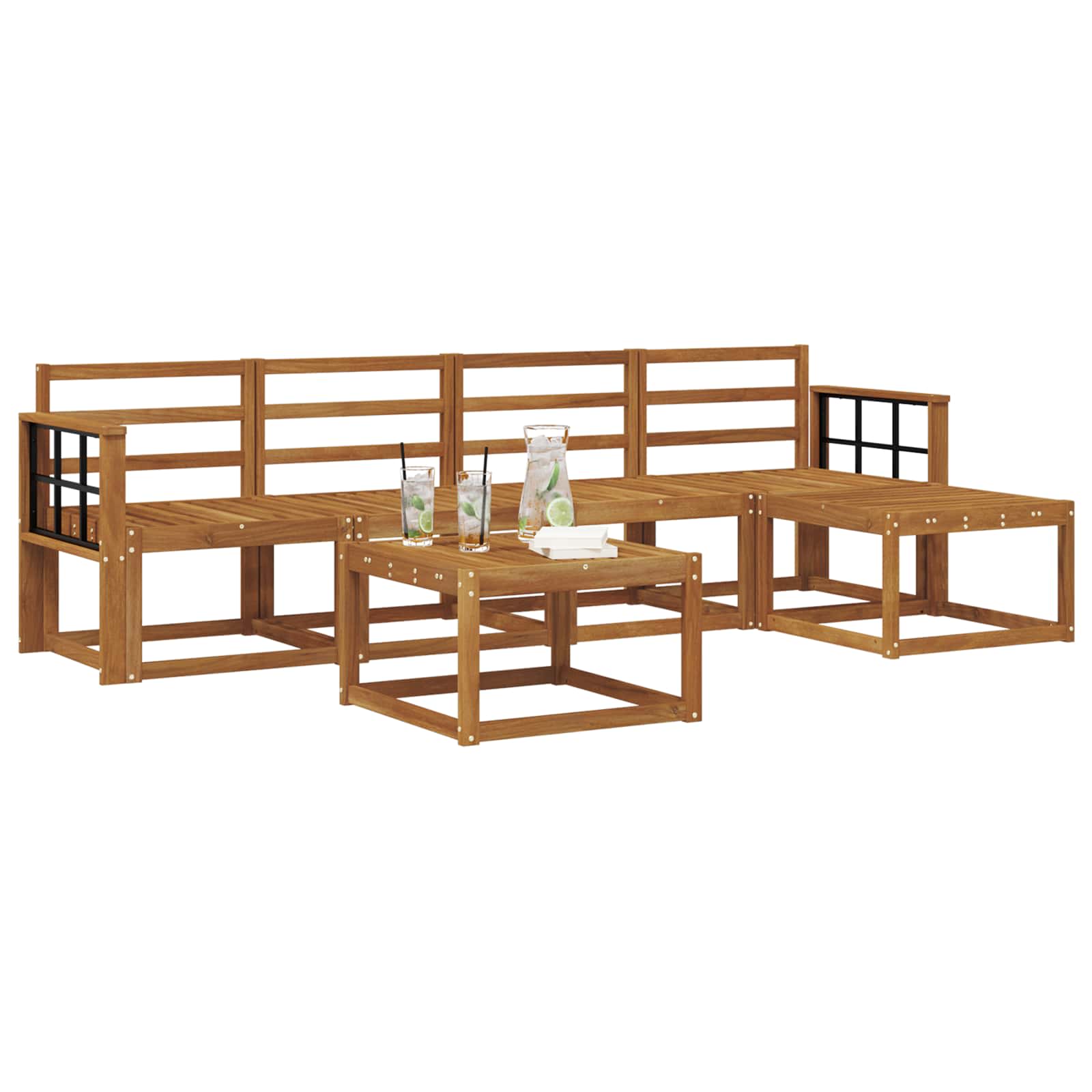 Set vanjskih sofa 6 pcs Prirodna