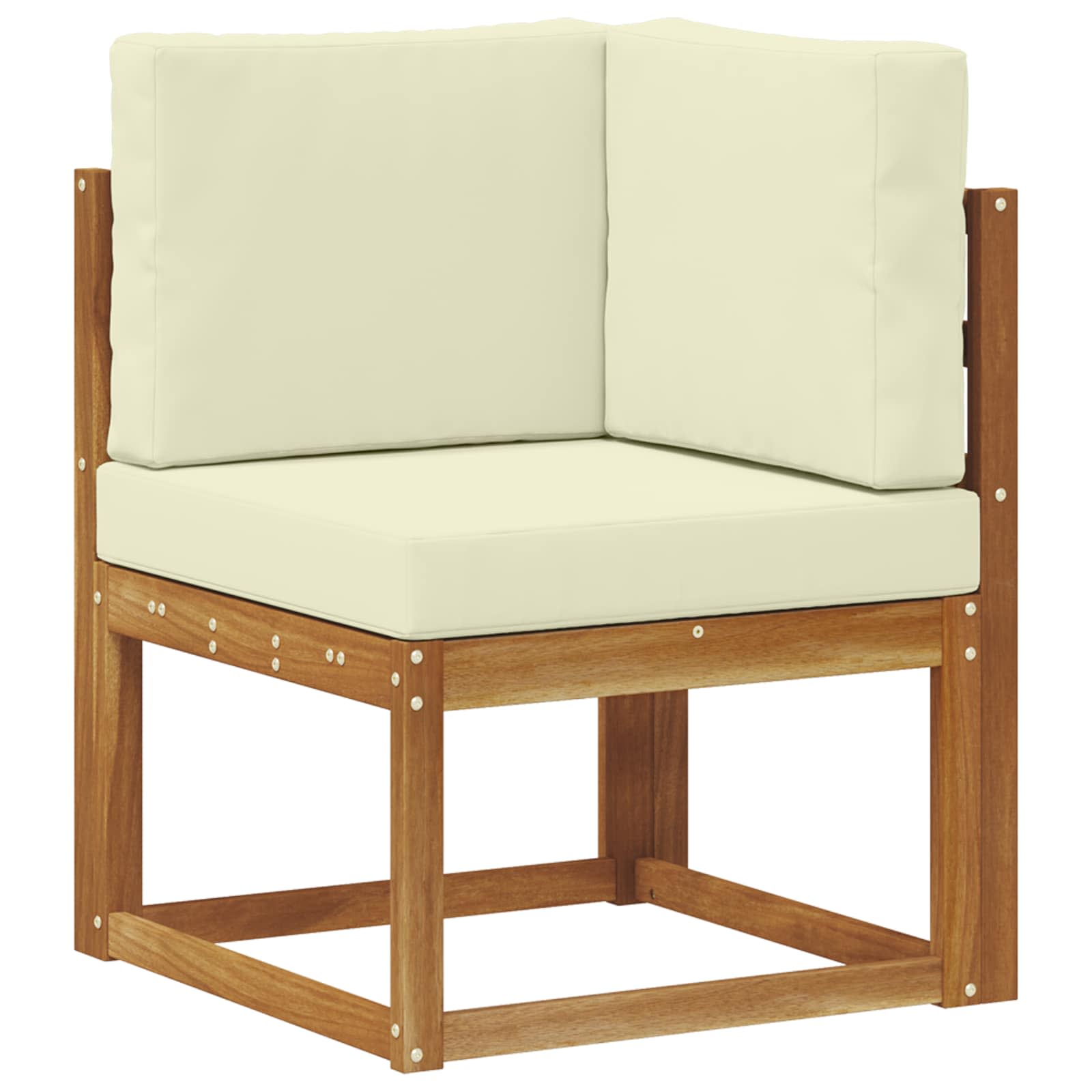 Set vanjskih sofa s jastukom 4 pcs Prirodna i krem