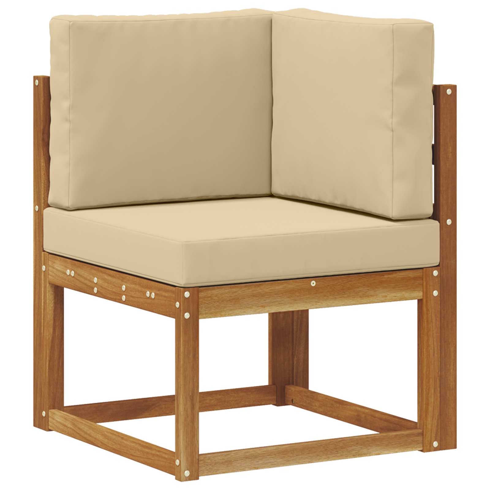 Set vanjskih sofa s jastukom 8 pcs Prirodna i bež