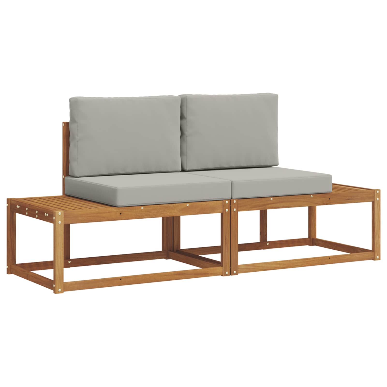Set vanjskih sofa s jastukom 2 pcs Prirodna