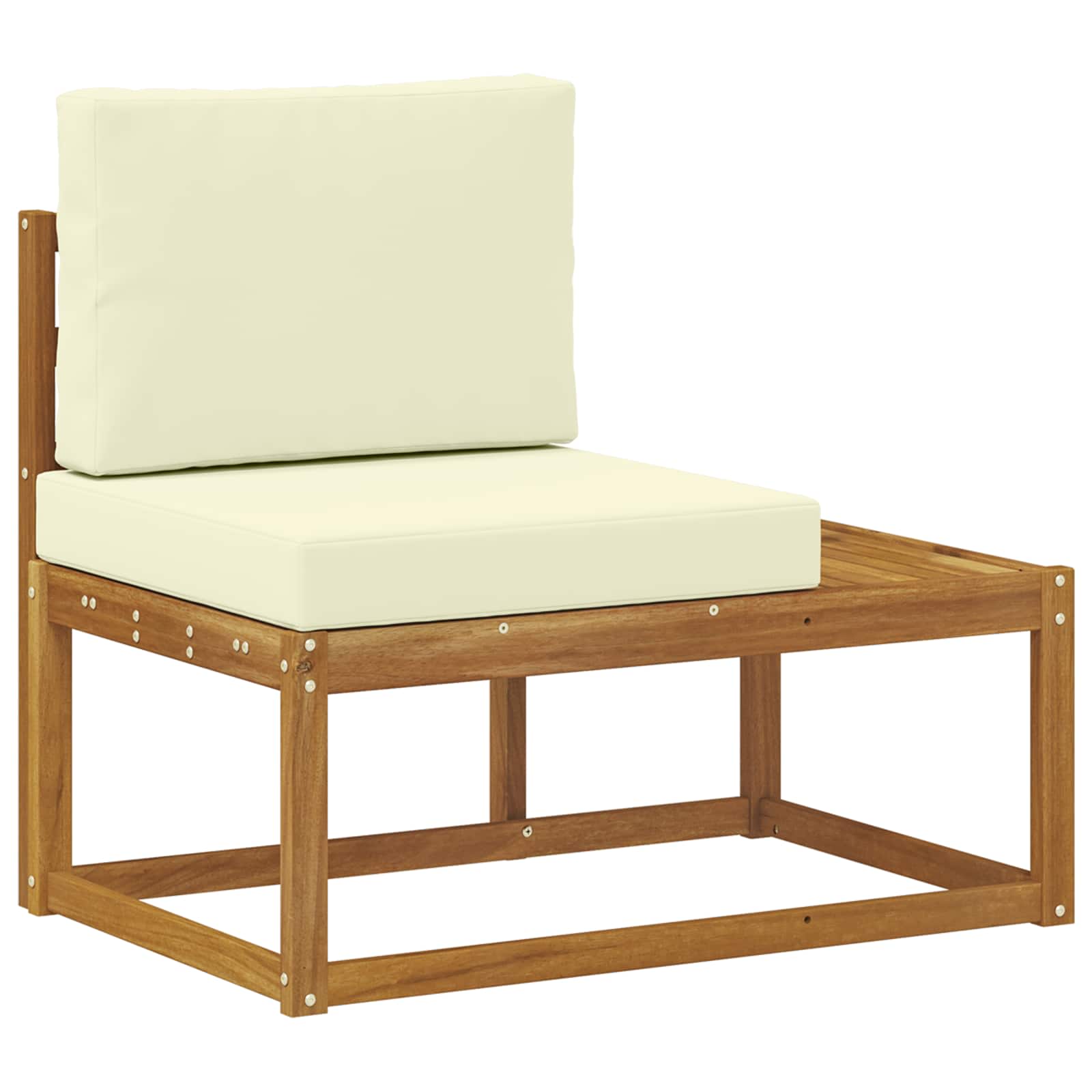 Set vanjskih sofa s jastukom 5 Komad Prirodna i krem