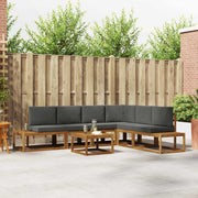 Set vanjskih sofa s jastukom 7 Komad Prirodna i antracit