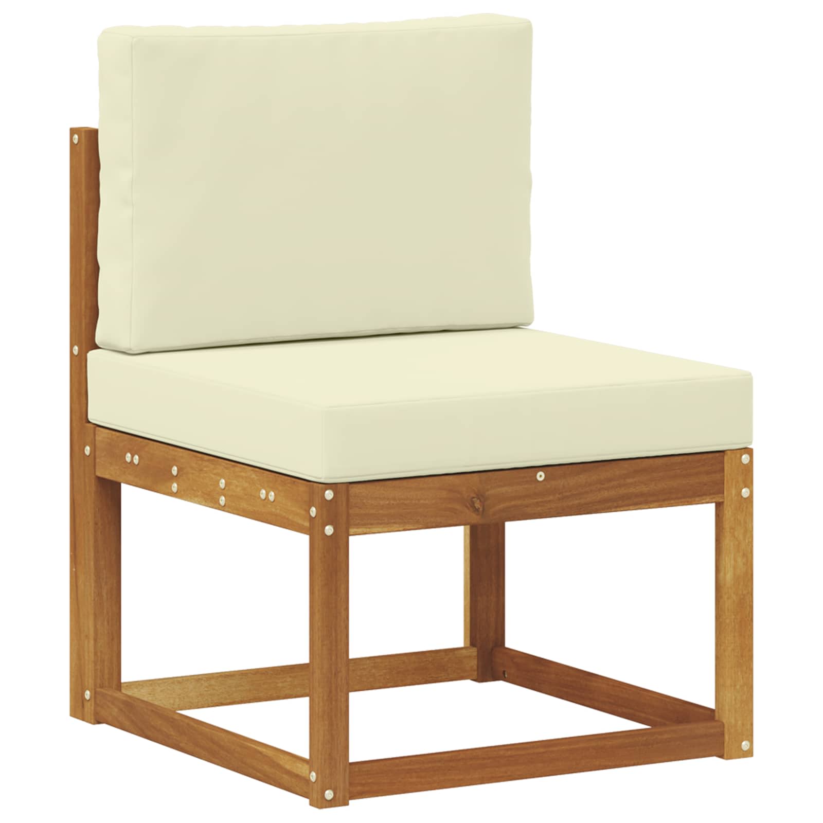Set vanjskih sofa s jastukom 10 pcs Prirodna i krem