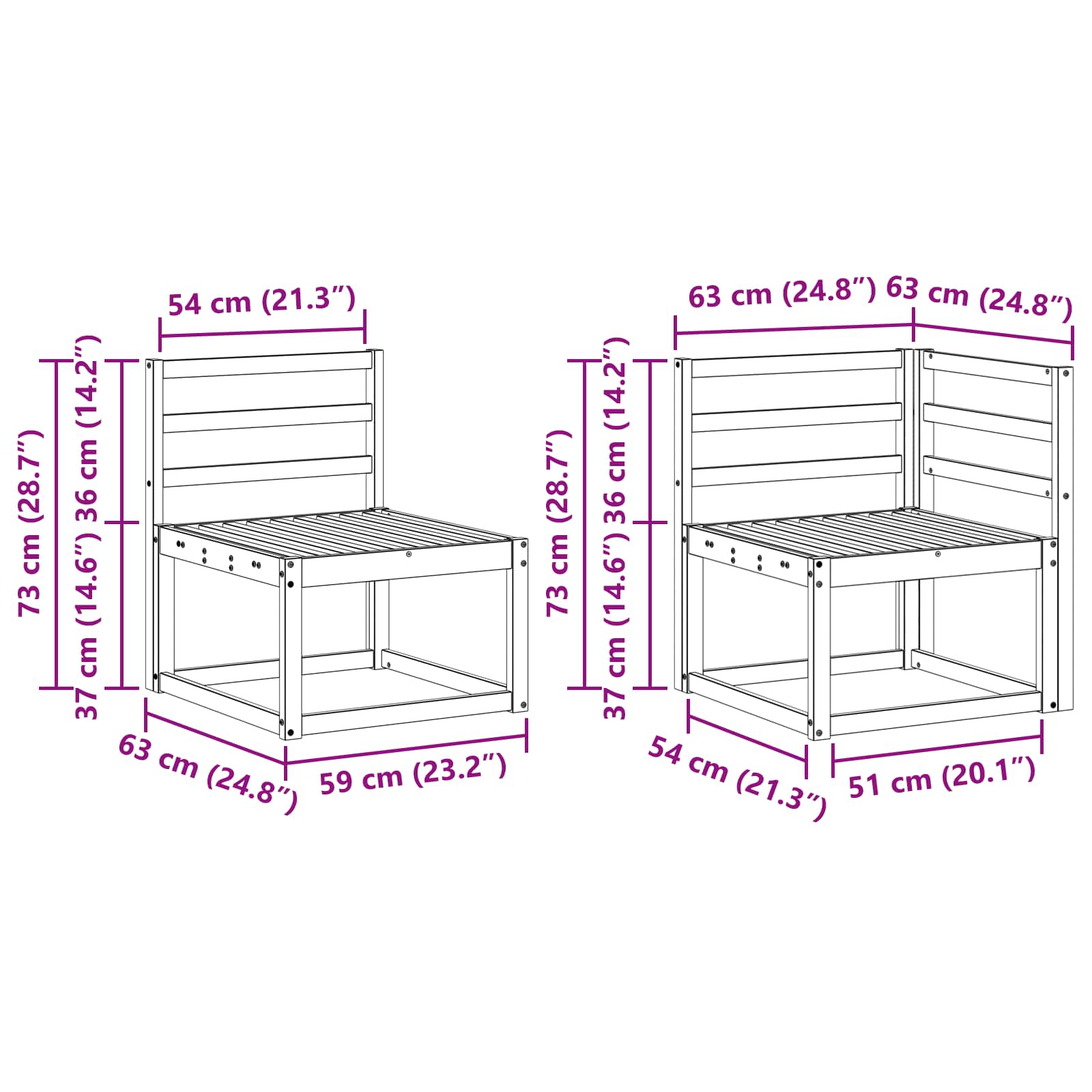 Set vanjskih sofa 10 pcs Prirodna Čvrsto drvo akacije