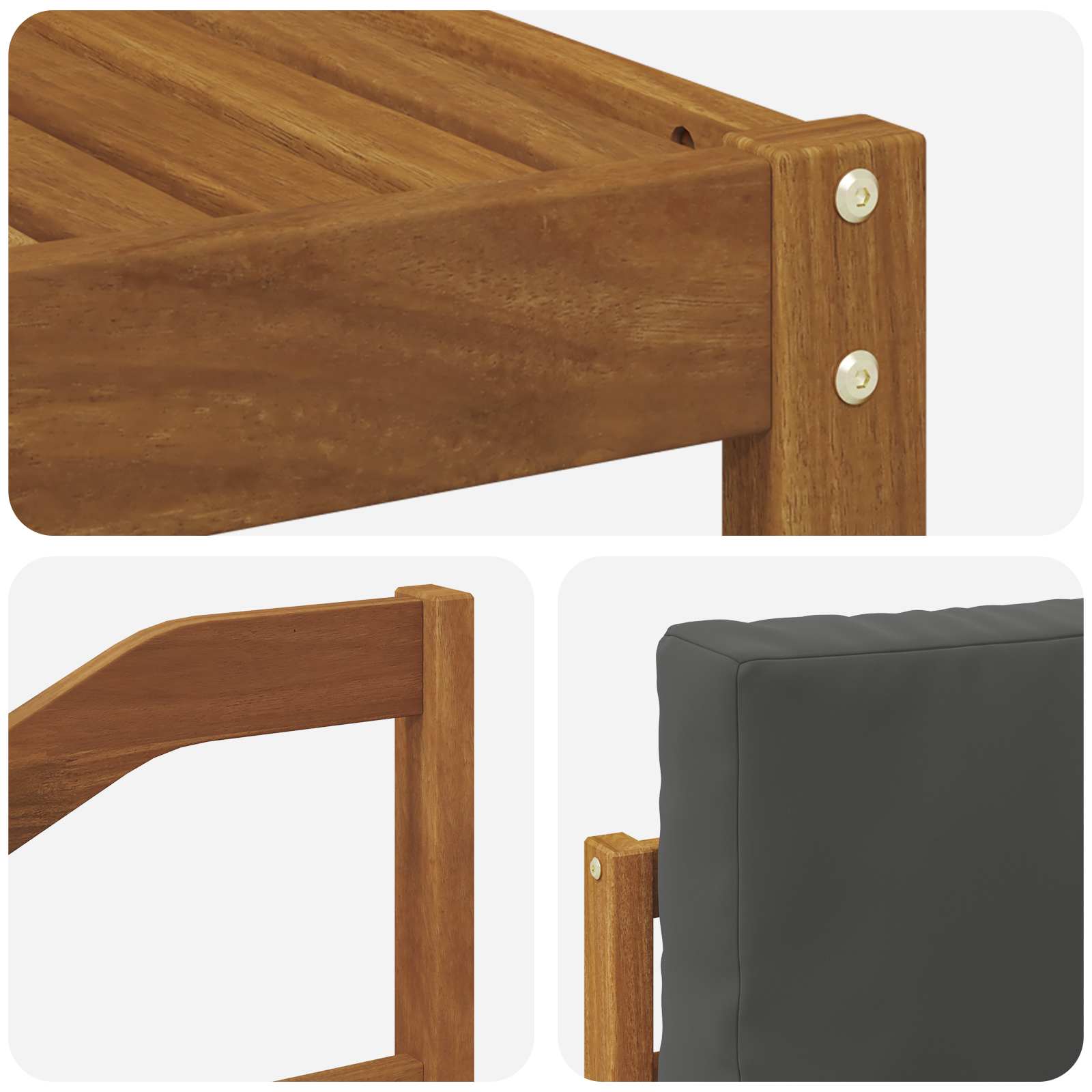 Set vanjskih sofa s jastukom 11 pcs Prirodna i antracit