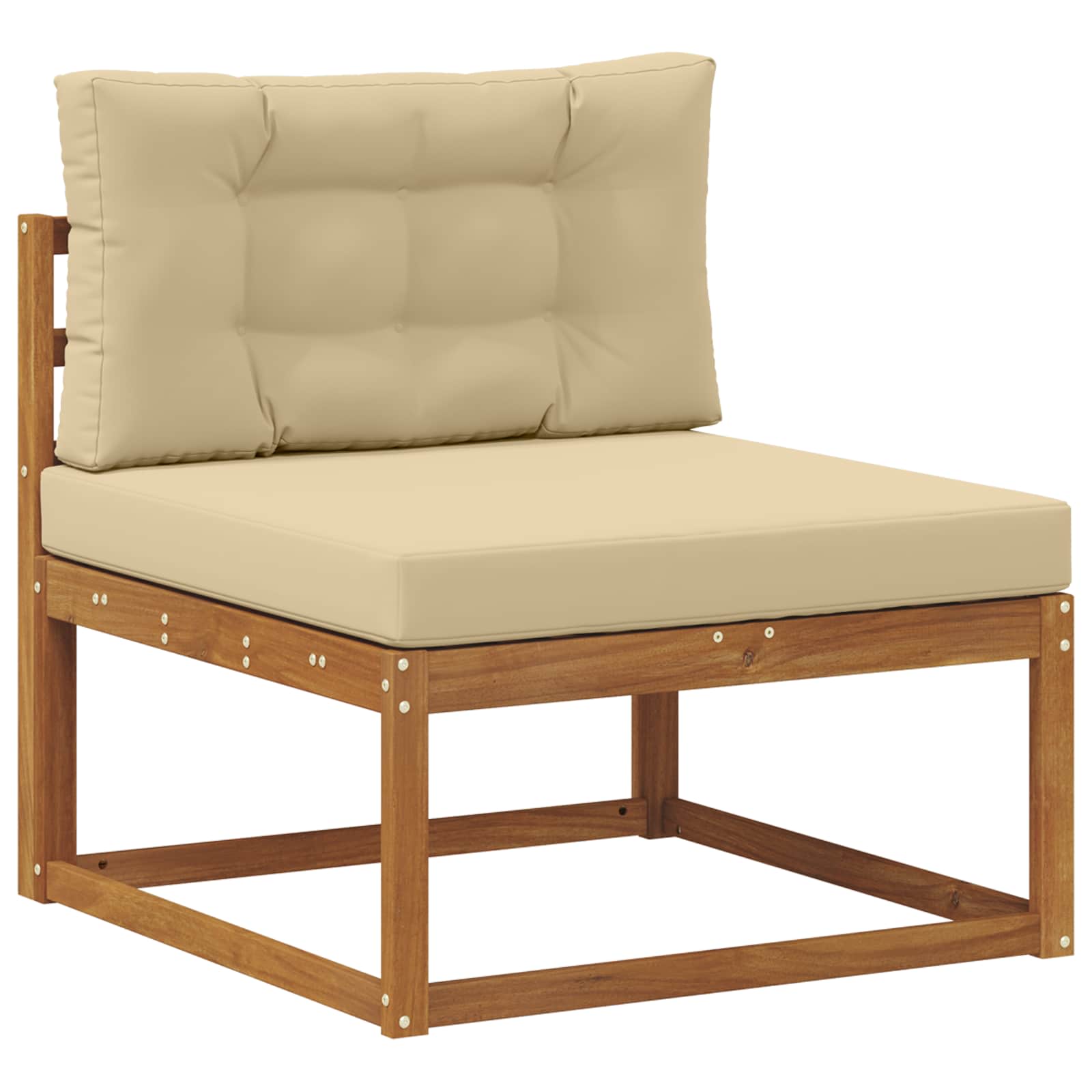 Set vanjskih sofa s jastukom 5 pcs Prirodna i bež