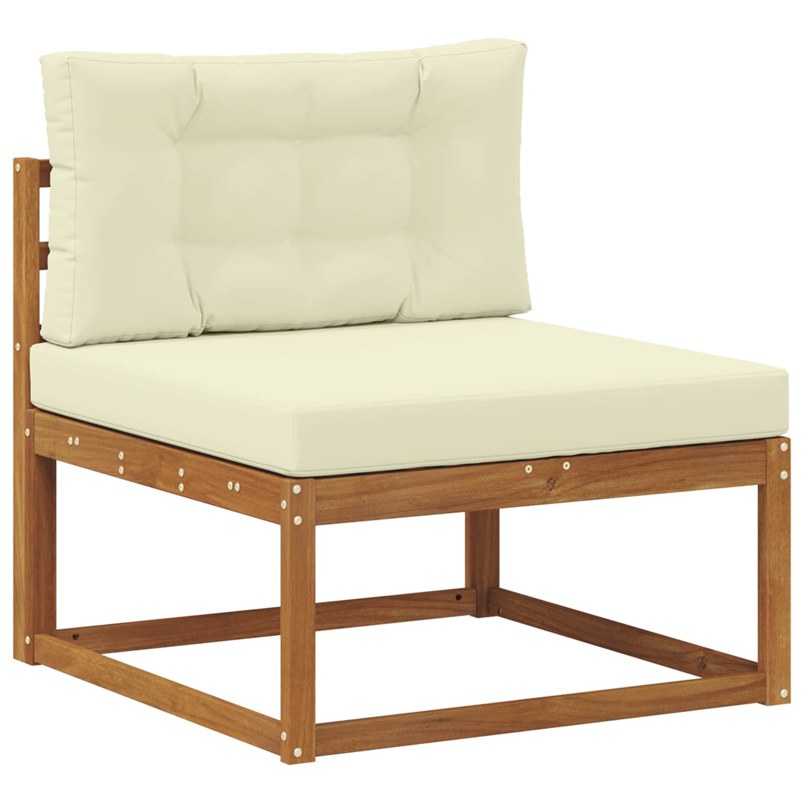 Set vanjskih sofa s jastukom 4 pcs Prirodna i krem