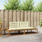 Set vanjskih sofa s jastukom Prirodna i krem