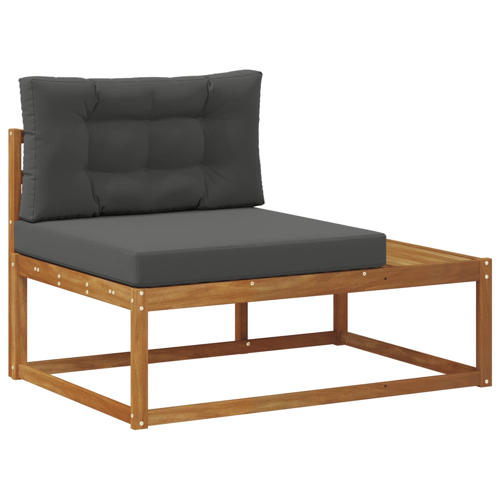 Set vanjskih sofa s jastukom Prirodna i antracit